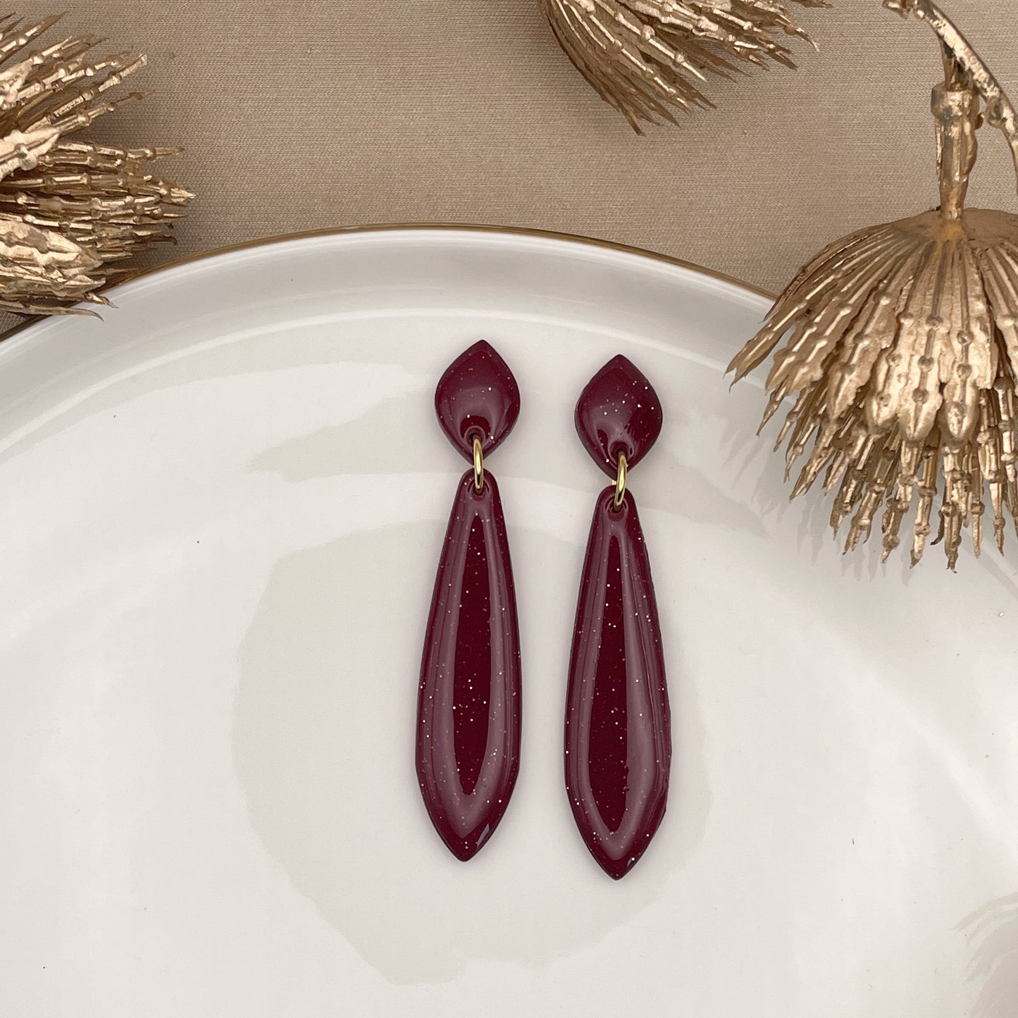 ISA bordeaux glitter