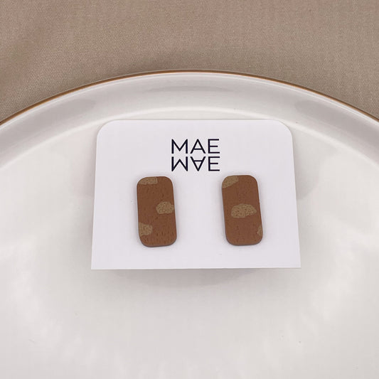 STUD karamel gevlekt